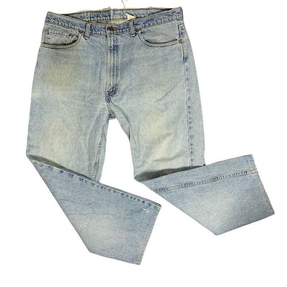 Vintage Levis 505 Denim Jeans 40 Med Wash Regular Fit Straight Leg 5 Pockets